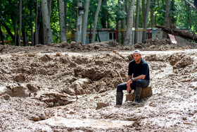 بازدید خبرنگاران از نقاط سیل‌زده جاده چالوس