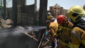 آتش‌سوزی ساختمان درحال ساخت در شمال‌غرب تهران/ نجات چندین نفر از میان دود