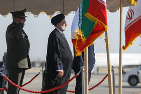 مراسم استقبال از رئیس جمهوری در بازگشت از آمریکای لاتین