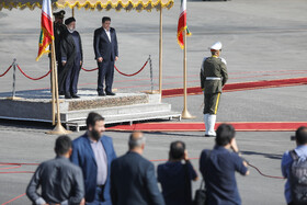 مراسم استقبال از رئیس جمهوری در بازگشت از آمریکای لاتین