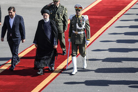 مراسم استقبال از رئیس جمهوری در بازگشت از آمریکای لاتین