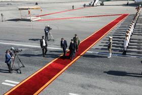 مراسم استقبال از رئیس جمهوری در بازگشت از آمریکای لاتین