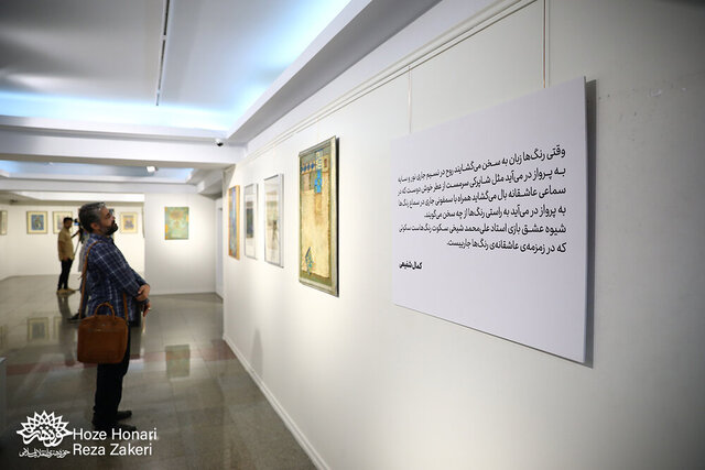 نمایشگاه نقاشی علیمحمد شیخی در حوزه هنری برپاست