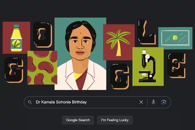 تغییر لوگوی گوگل به به افتخار زیستشیمیدان هندی