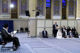 قرائت خطبه عقد خواهر شهید مجید قربانخانی از شهدای مدافع حرم توسط مقام معظم رهبری