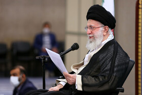 قرائت خطبه عقد خواهر شهید مجید قربانخانی از شهدای مدافع حرم توسط مقام معظم رهبری