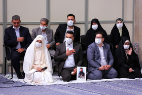 قرائت خطبه عقد خواهر شهید مجید قربانخانی از شهدای مدافع حرم توسط مقام معظم رهبری