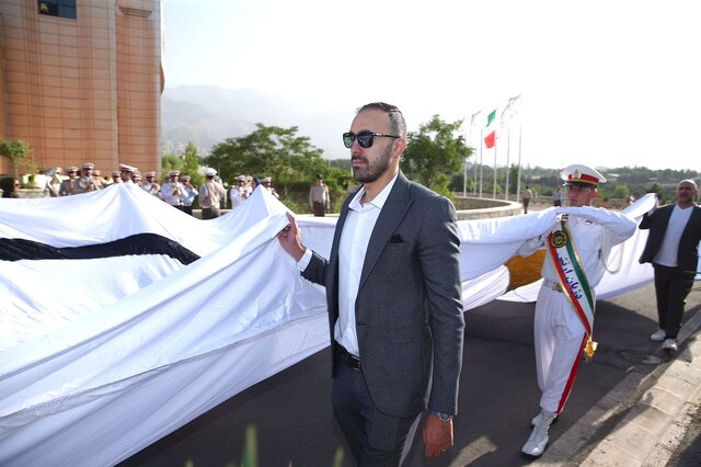 اهتزاز پرچم پنج حلقه در کمیته ملی المپیک+عکس