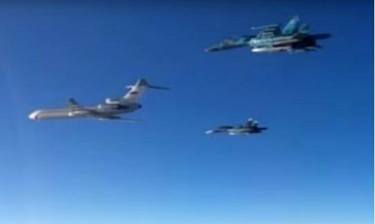 مانور جنگنده‌های تاکتیکی روسی بر فراز دریای بالتیک