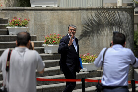 محمد اسلامی، رییس سازمان انرژی اتمی در حاشیه جلسه هیات دولت -  ۷ تیر ۱۴۰۲