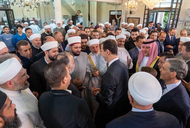 برگزاری نماز عید قربان در دمشق با حضور بشار اسد