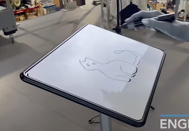 ربات انسان‌نمای «آمکا» نقاشی یک گربه را کشید