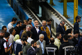 رونمایی از ۶ رام قطار متروی اورهال شده با حضور شهردار تهران