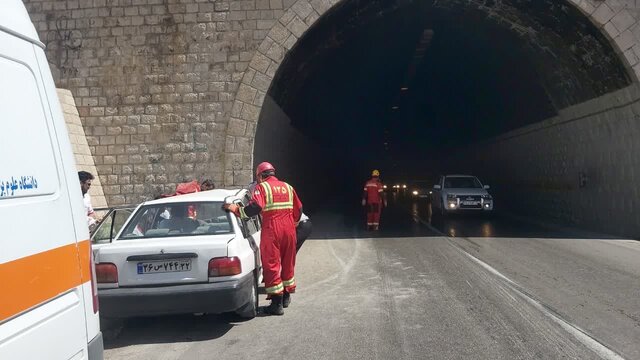 عکس آرشیوی و تزئینی است. فوت ۲ مصدوم حادثه حریق تانکر در تونل تنگهزاغ بندرعباس