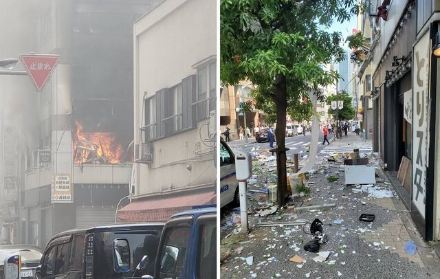 عکس: ژاپنتایمز انفجار و آتشسوزی در مرکز توکیو