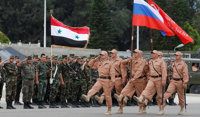 سوریه و روسیه مانور نظامی مشترک برگزار می‌کنند