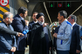 افتتاح مسیر رفت قطعه ۲ آزادراه تهران- شمال با حضور رییس جمهور