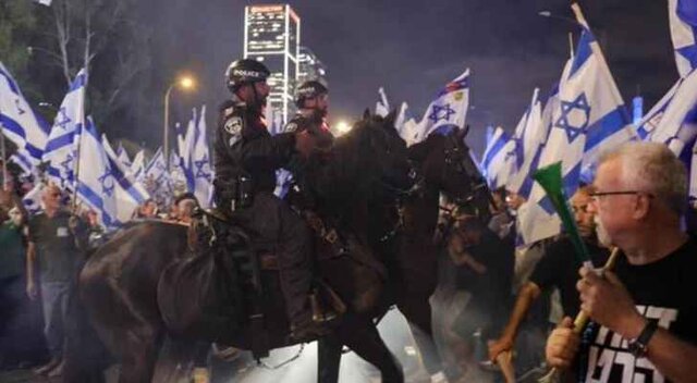 در تظاهرات اسرائیلی‌ها علیه کابینه نتانیاهو سه تن زخمی شدند
