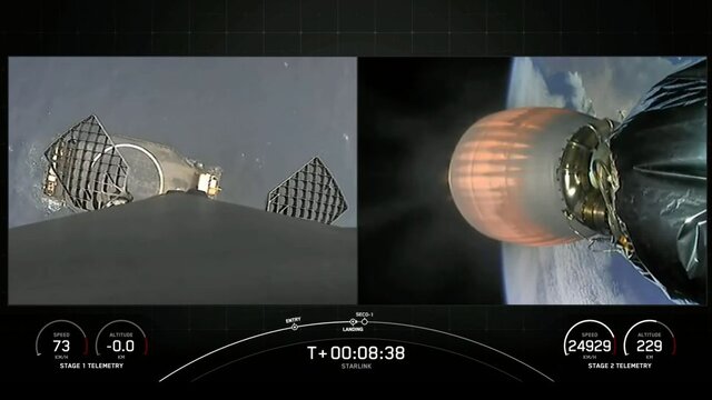 ۴۸ ماهواره «استارلینک» به مدار زمین پرتاب شدند