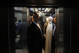 حجت‌الاسلام والمسلمین محمدجعفر منتظری، دادستان کل کشور در حاشیه مراسم رونمایی از تالار مولدسازی دارایی‌های دولت