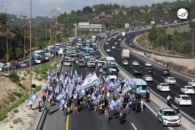 آغاز تظاهرات «روز فلج» صهیونیست‌ها علیه طرح «اصلاحات قضایی» کابینه نتانیاهو