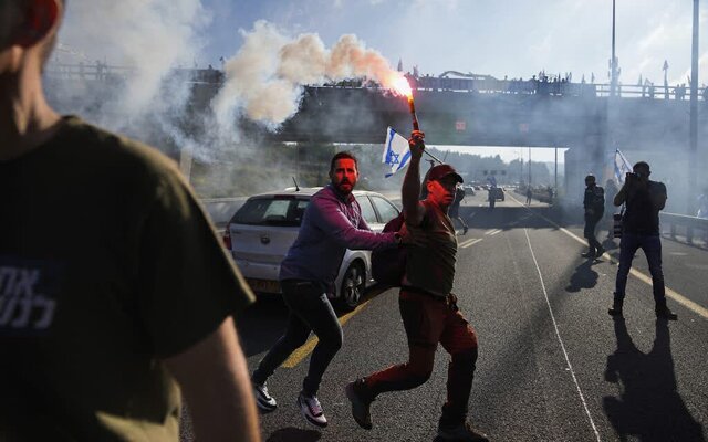 آغاز تظاهرات «روز فلج» صهیونیستها علیه طرح «اصلاحات قضایی» کابینه نتانیاهو