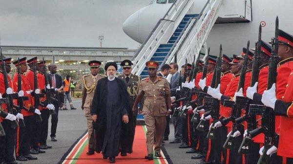 رئیسی وارد نایروبی شد رئیسی وارد نایروبی شد