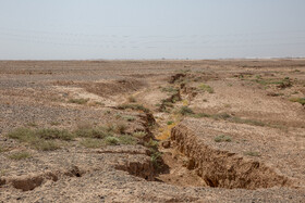 فرونشست زمین در طاهرآباد کاشان