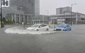 هشدار بارش‌های سیل‌آسا برای مناطقی از ژاپن