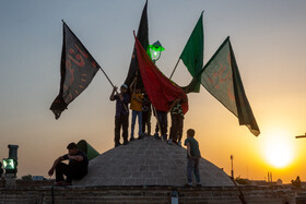 برپایی خیمه سیدالشهداء در صحن امامزاده موسی مبرقع(ع)