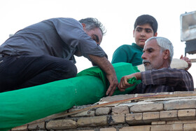 برپایی خیمه سیدالشهداء در صحن امامزاده موسی مبرقع(ع)