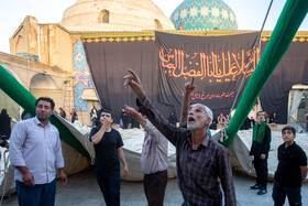 برپایی خیمه سیدالشهداء در صحن امامزاده موسی مبرقع(ع)