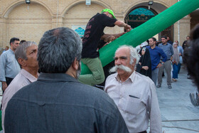 برپایی خیمه سیدالشهداء در صحن امامزاده موسی مبرقع(ع)