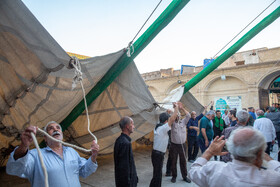 برپایی خیمه سیدالشهداء در صحن امامزاده موسی مبرقع(ع)