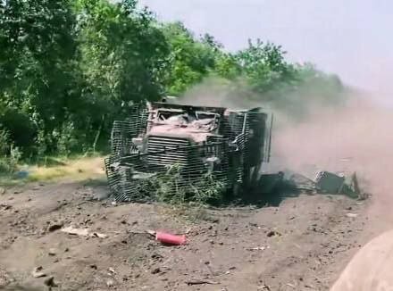 میدانهای جنگ اوکراین، گورستان ادوات زرهی ناتو