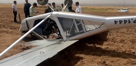 سقوط هواپیما در تاکستان تلفات جانی نداشت