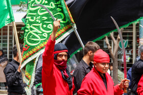 حرکت نمادین کاروان سید الشهدا(ع) در زنجان