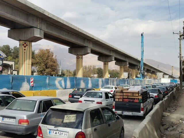 کلافِگی کرمانشاهیان پشت ترافیک پروژه "تقاطع میدان سپاه"