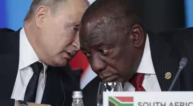 رامافوسا و پوتین حکم دادگاه آفریقای جنوبی برای بازداشت پوتین