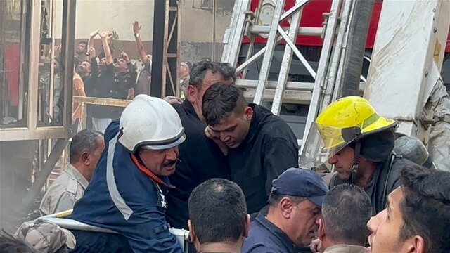 آتشسوزی هتلی در نجف/ تعدادی زائر ایرانی مصدوم شدند آتشسوزی هتلی در نجف/ تعدادی زائر ایرانی مصدوم شدند