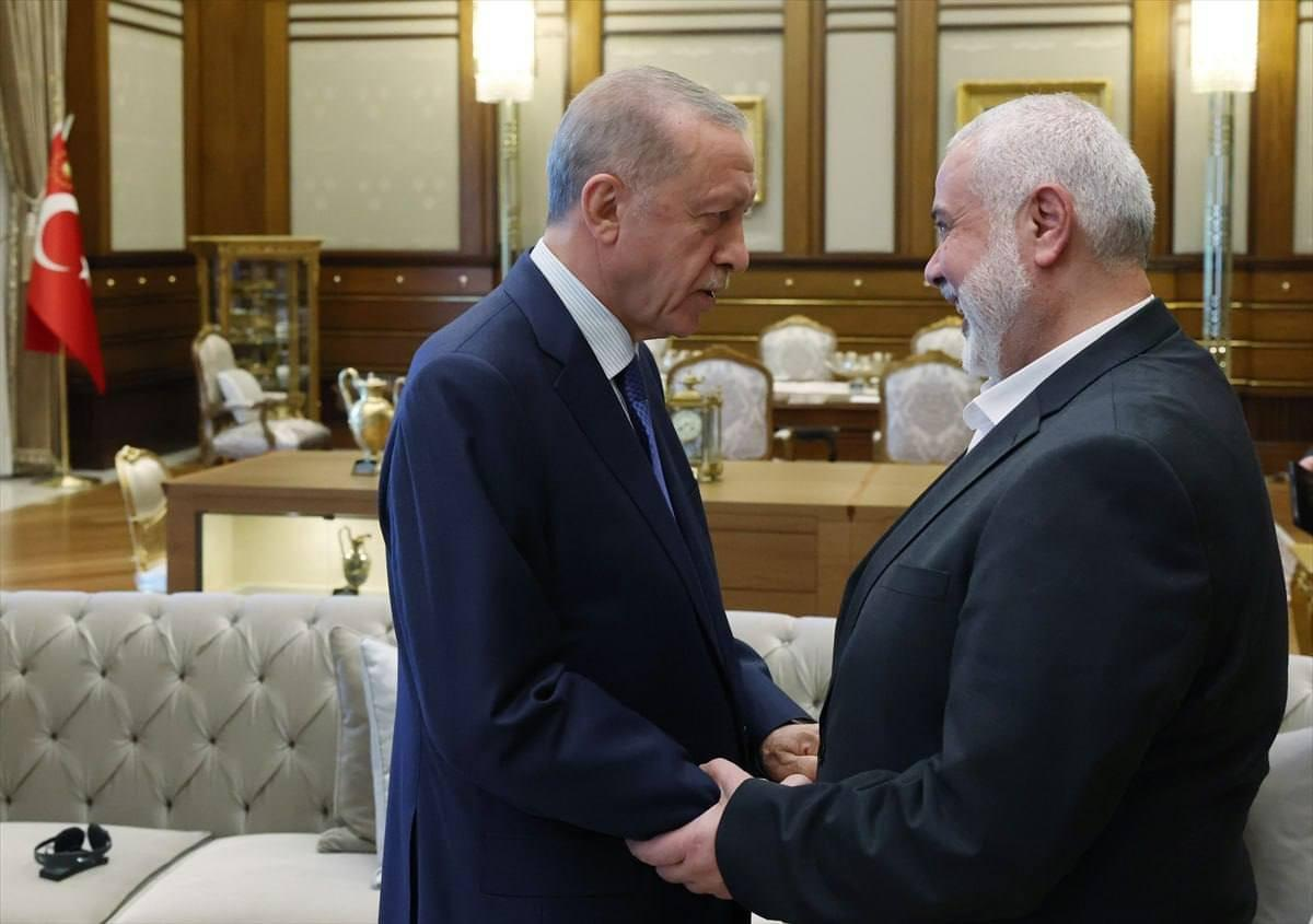 اردوغان با محمود عباس و هنیه دیدار کرد