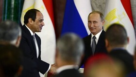 ورود رئیس‌جمهور مصر به سن‌پترزبورگ/ السیسی با پوتین دیدار می‌کند