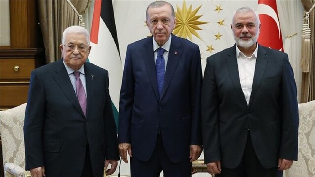 اردوغان با محمود عباس و هنیه دیدار کرد اردوغان با محمود عباس و هنیه دیدار کرد