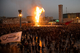 مراسم عزاداری عصر عاشورا - میدان امام‌حسین