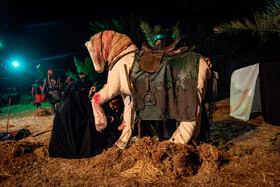 مراسم خیمه سوزان در روستای شهاب لیلم ساری