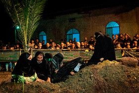 مراسم خیمه سوزان در روستای شهاب لیلم ساری