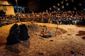 مراسم خیمه سوزان در روستای شهاب لیلم ساری