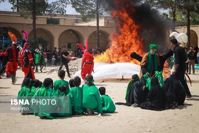 شور عزاداران عاشورای حسینی در مهریز