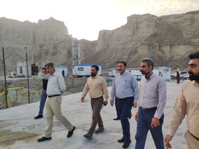 بازدید غلامرضا از خط انتقال آب از سد کهیر به ۵۵ روستای شهرستان کنارک و زرآباد