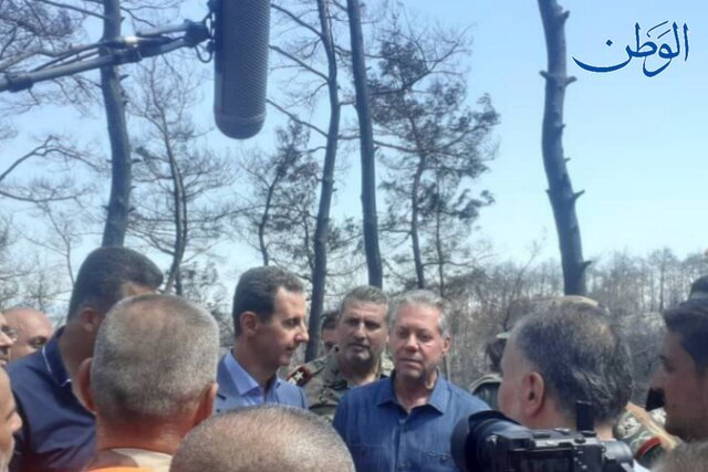 بازدیدهای بشار اسد از حومه لاذقیه و جنوب طرطوس